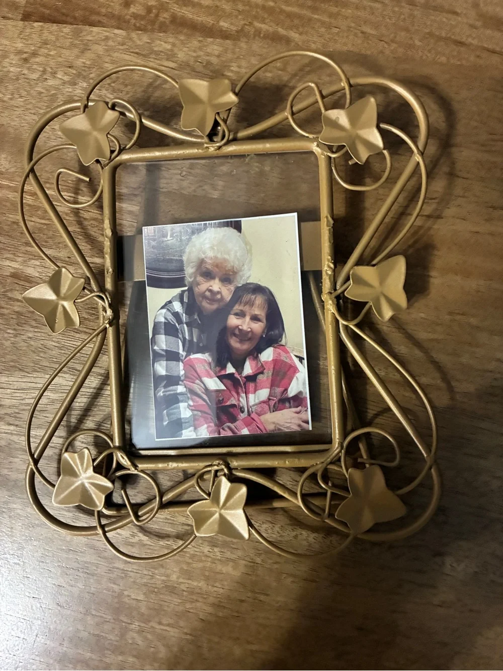 Gold Decorative Ivy Photo Frame - Home Accents 6.5”x8”